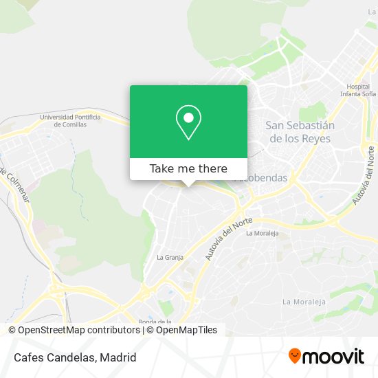 mapa Cafes Candelas