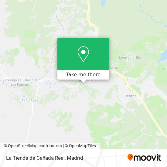 mapa La Tienda de Cañada Real