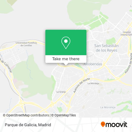 mapa Parque de Galicia