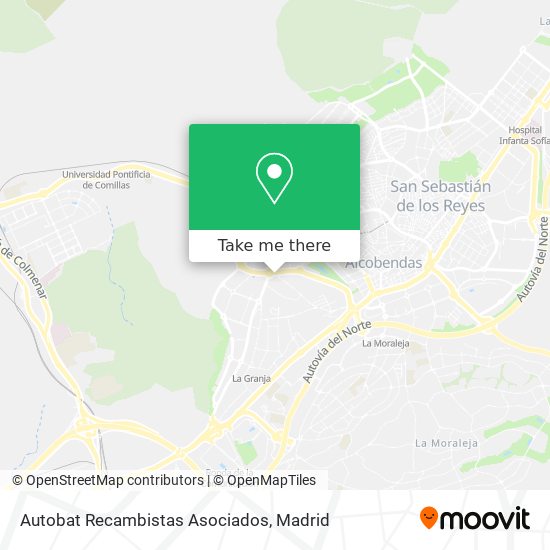 Autobat Recambistas Asociados map