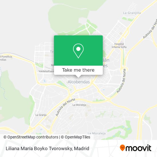 Liliana María Boyko Tvorowsky map