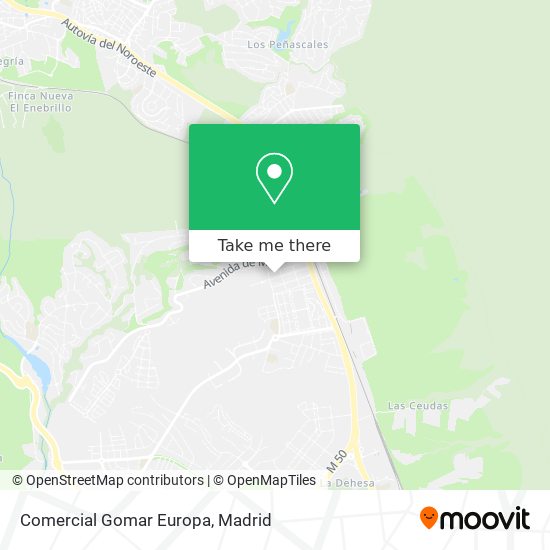 mapa Comercial Gomar Europa