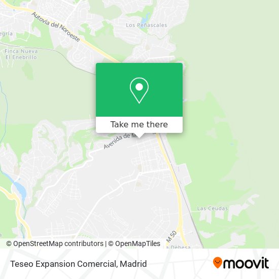 Teseo Expansion Comercial map