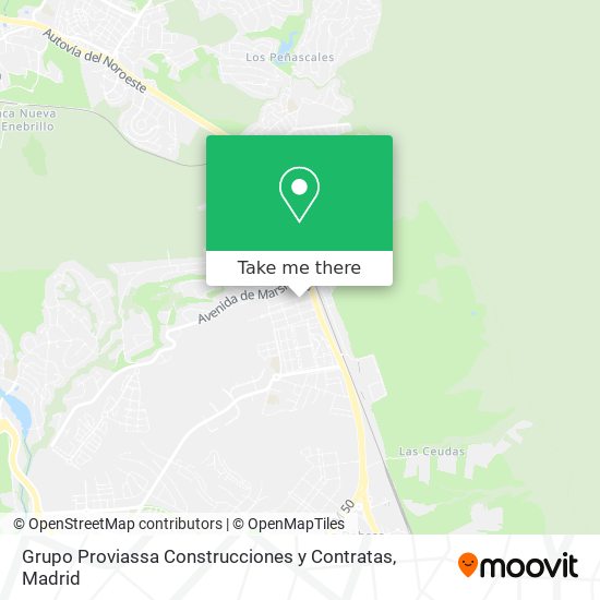 Grupo Proviassa Construcciones y Contratas map