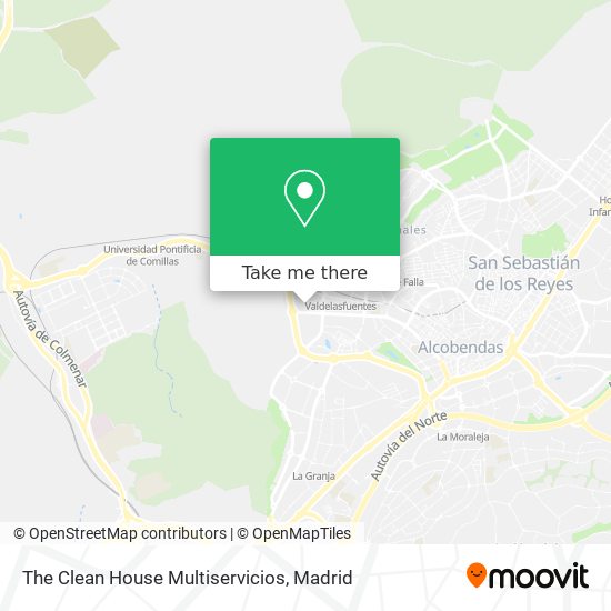 mapa The Clean House Multiservicios
