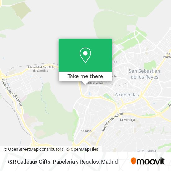 R&R Cadeaux-Gifts. Papeleria y Regalos map