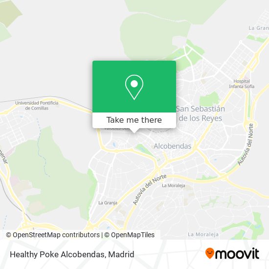 mapa Healthy Poke Alcobendas