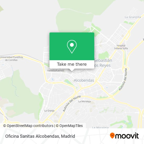 mapa Oficina Sanitas Alcobendas