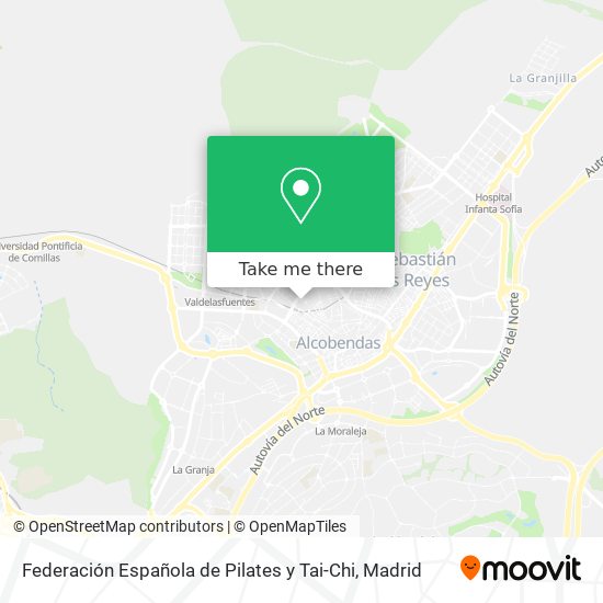 Federación Española de Pilates y Tai-Chi map