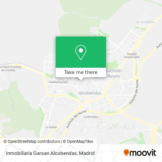 Inmobiliaria Garsan Alcobendas map