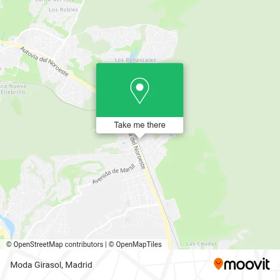 Moda Girasol map