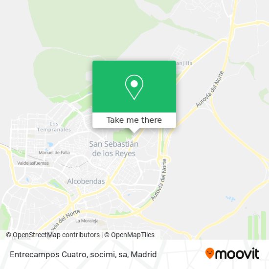 Entrecampos Cuatro, socimi, sa map