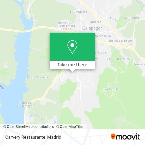 mapa Carvery Restaurante