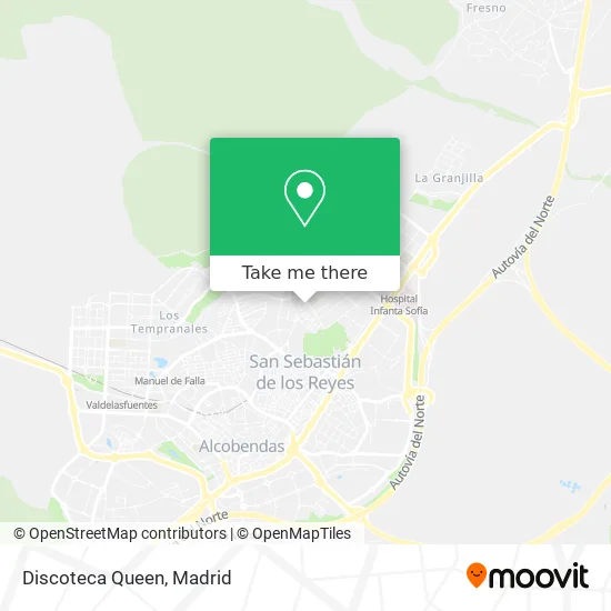 Discoteca Queen map