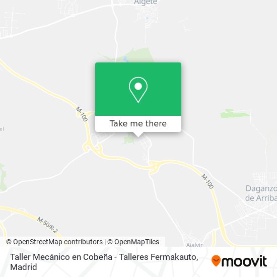 Taller Mecánico en Cobeña - Talleres Fermakauto map