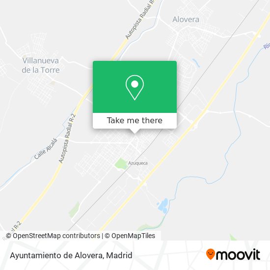 Ayuntamiento de Alovera map