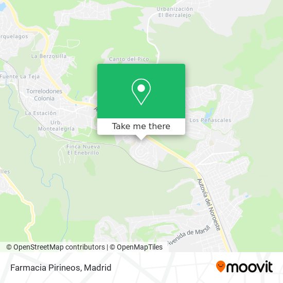 Farmacia Pirineos map