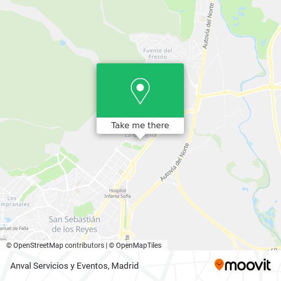 mapa Anval Servicios y Eventos