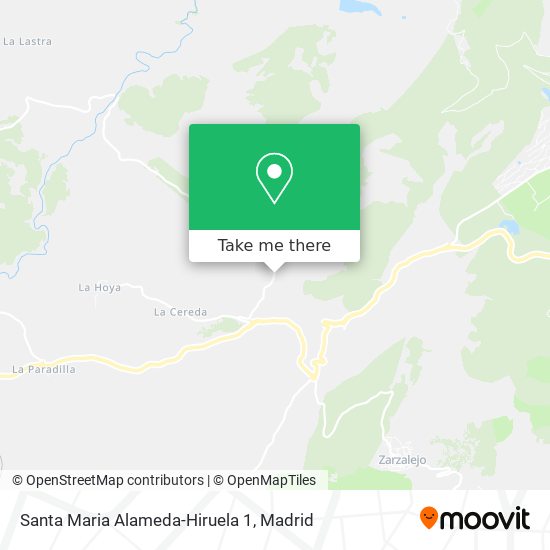 Santa Maria Alameda-Hiruela 1 map