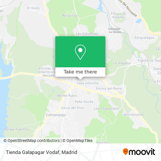 Tienda Galapagar Vodaf map