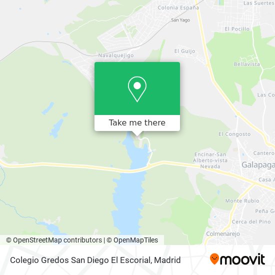 Colegio Gredos San Diego El Escorial map