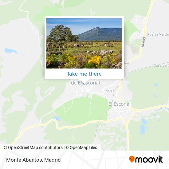 mapa Monte Abantos