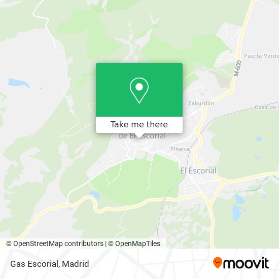 mapa Gas Escorial