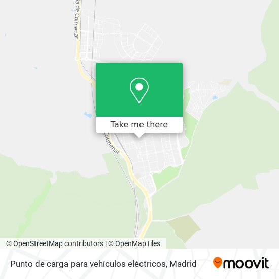 Punto de carga para vehículos eléctricos map