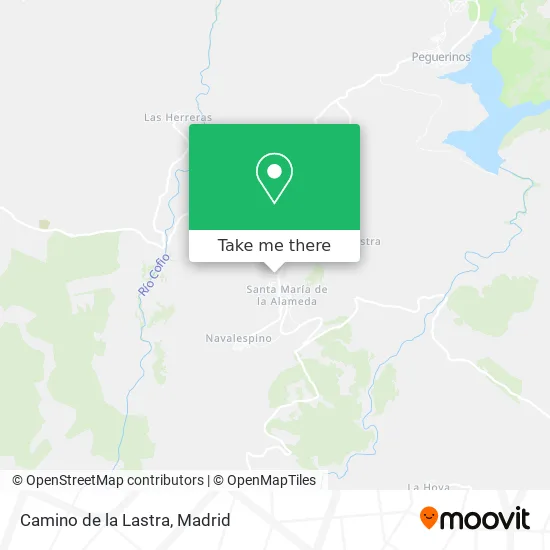 Camino de la Lastra map
