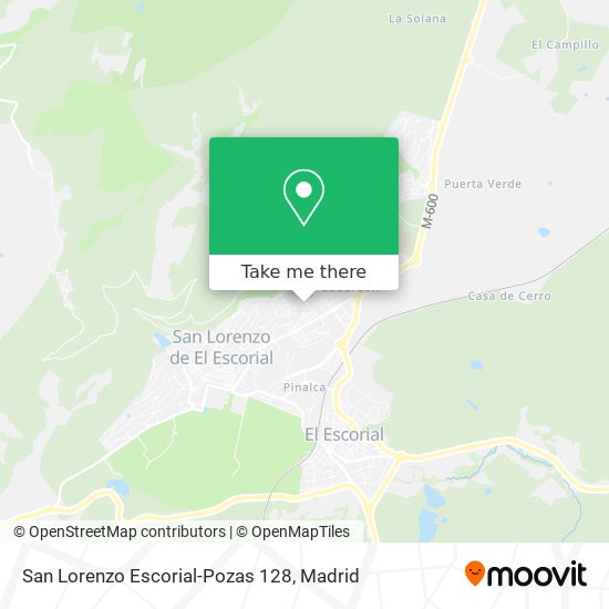 San Lorenzo Escorial-Pozas 128 map