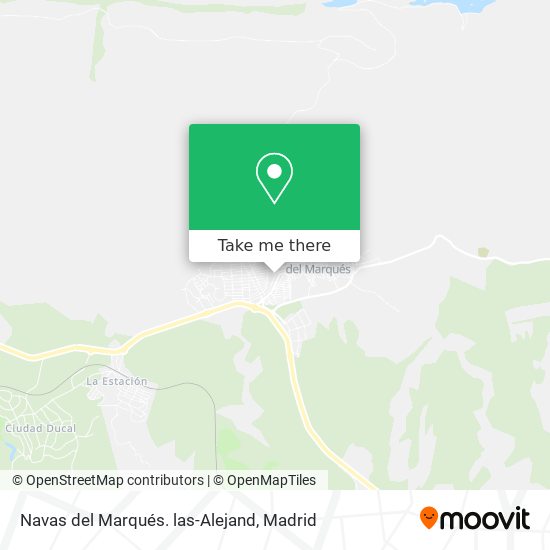 mapa Navas del Marqués. las-Alejand