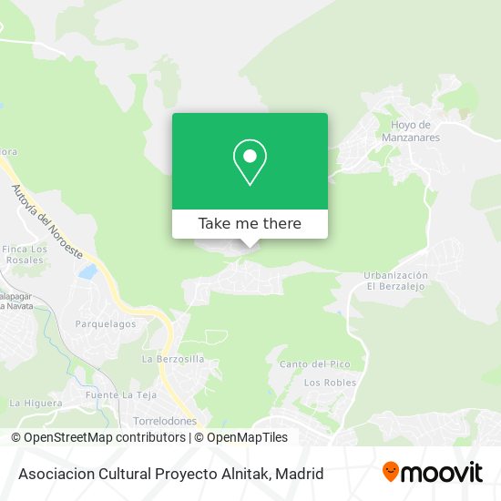 mapa Asociacion Cultural Proyecto Alnitak