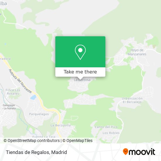 Tiendas de Regalos map