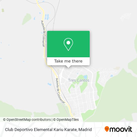 Club Deportivo Elemental Kariu Karate map