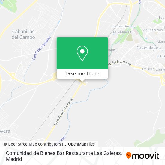 mapa Comunidad de Bienes Bar Restaurante Las Galeras