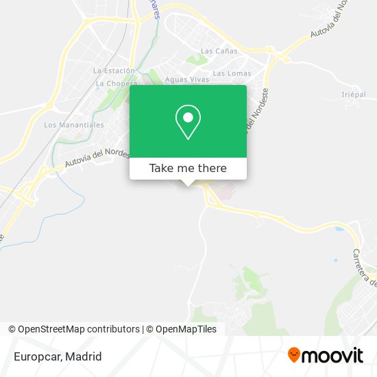 Europcar map