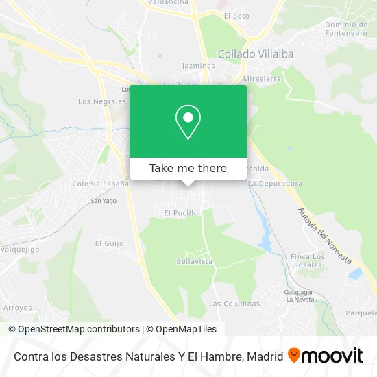 Contra los Desastres Naturales Y El Hambre map