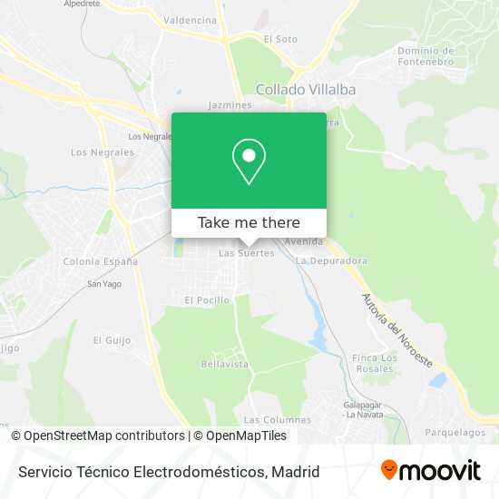 mapa Servicio Técnico Electrodomésticos