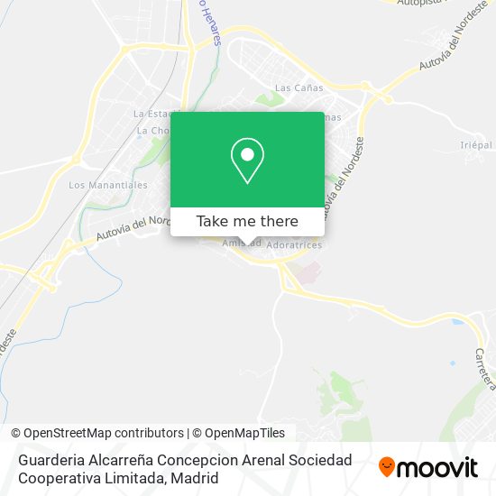 mapa Guarderia Alcarreña Concepcion Arenal Sociedad Cooperativa Limitada