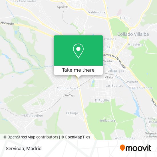 Servicap map