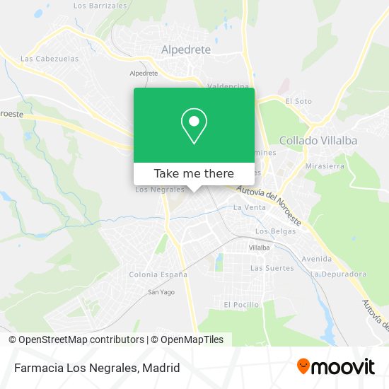 Farmacia Los Negrales map