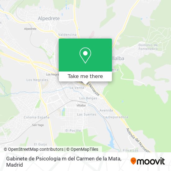 Gabinete de Psicología m del Carmen de la Mata map