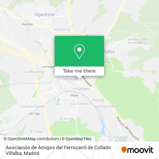 Asociación de Amigos del Ferrocarril de Collado Villalba map
