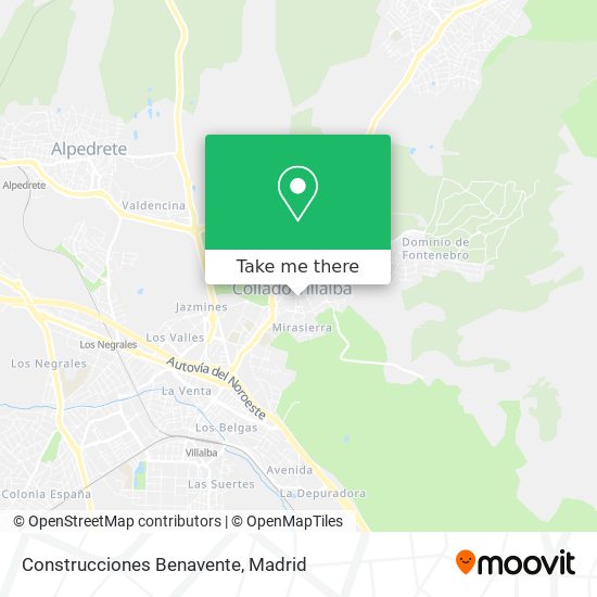 Construcciones Benavente map