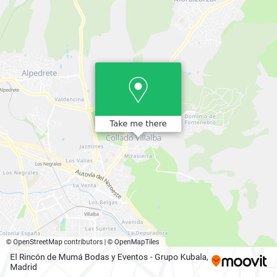 El Rincón de Mumá Bodas y Eventos - Grupo Kubala map