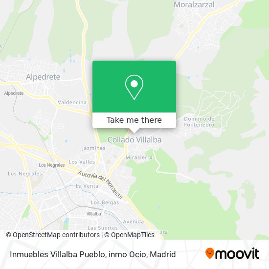 Inmuebles Villalba Pueblo, inmo Ocio map