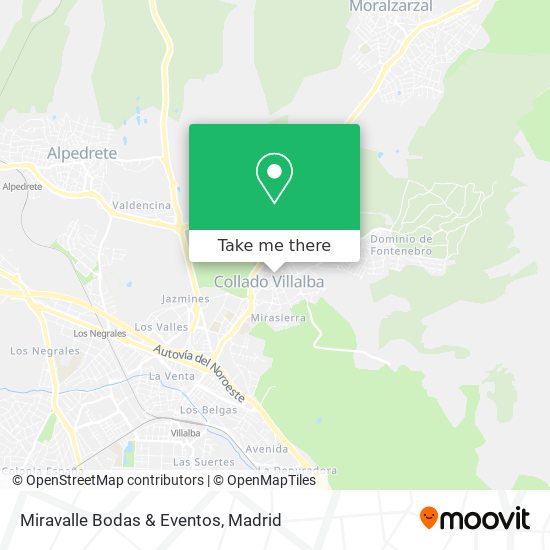 mapa Miravalle Bodas & Eventos