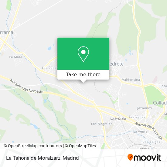 La Tahona de Moralzarz map