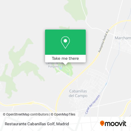 Restaurante Cabanillas Golf map