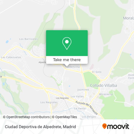 mapa Ciudad Deportiva de Alpedrete